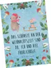 Mr. & Mrs. Panda Postkarte Bär und Maus Schlitten - Eisblau Produktbild-Vorschau 1