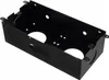 A black metal housing for a double socket with USB ports. Anteprima dell’immagine prodotto