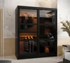 Kleiderschrank KATIE 3 - 150 cm, schwarz / schwarz Produktbild-Vorschau 1