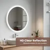 ZELURXX Specchio da bagno rotondo a LED, 3 tonalità di Anteprima dell’immagine prodotto 6