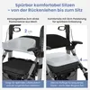 ELONEO 2in1 Rollstuhl Rollator faltbar und leicht mit Sitz, Produktbild-Vorschau 3