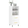 vidaXL Sideboard Hochglanz-Weiß 34,5x34x90 cm Holzwerkstoff Produktbild-Vorschau 3
