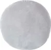 HOMESCAPES Samt Kissen, 40 cm rund, hellgrau Produktbild-Vorschau 1
