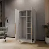 Drehtürenschrank LARO 100 cm Moderner Kleiderschrank mit Produktbild-Vorschau 2