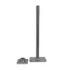 A metal post support and a separate nut are shown against a white background. Produktbild-Vorschau