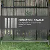 Outsunny Serre adossée, serre de jardin polycarbonate, avec Voir les images du produit 8
