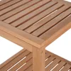 vidaXL Badregal mit 4 Böden Massivholz Teak 42x42x165 cm Produktbild-Vorschau 3