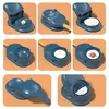 A collage of images showing the steps for using a manual dumpling maker. Podgląd zdjęcia produktu