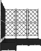 vidaXL Záhradný kvetináč, 5 ks, čierny, 120 x 120 x 125,5 Náhľad obrázku produktu 5