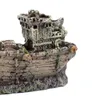 Aquarium Mini versunkenes Schiff Harz Boot Modell Aquarium Produktbild-Vorschau 6