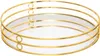 Set aus 2 Tabletts "Feel" - Holz und Glas - goldfarben - Voir les images du produit 17