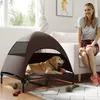 PawHut Lettino per cani da esterno con tetto, cuccia Anteprima dell’immagine prodotto 2