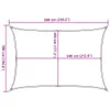 Sonnensegel 160 g/m² Weiß 5x6 m HDPE Produktbild-Vorschau 10