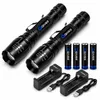2x LED Taschenlampe Lampe 1km Leuchtweite Militär Taktische Produktbild-Vorschau 1