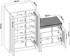 Schuhschrank 'Løten' mit Sitzbank Schuhregal 120 x 36 x 97 Produktbild-Vorschau 4