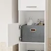SoBuy Wäscheschrank Badezimmerschrank mit 3 Wäschekorb Produktbild-Vorschau 8