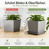 Pflanztopfuntersetzer Jana Anthrazit 34 x 34 cm - Produktbild-Vorschau 5