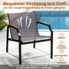 A chair with a pool in the background, highlighting its features. Podgląd zdjęcia produktu