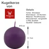 Kugelkerzen Brombeer 80 mm, Inhalt 6 Stück Produktbild-Vorschau 3