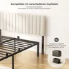 Bett 160 x 200 cm, Bettgestell mit Stauraum, Modernes Produktbild-Vorschau 5