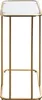 HAKU Beistelltisch gold - Metall, Sicherheitsglas 5 mm, Produktbild-Vorschau 5