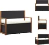 vidaXL Lavice s úložným prostorem 115 cm polyratan z Náhled obrázku produktu 1