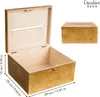 Creative Deco dřevěná krabička s víkem světlý ořech Náhled obrázku produktu 3