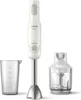 A white and silver hand blender with accessories against a white background. Náhľad obrázku produktu