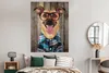 MuchoWow® Poster Hund - Brille - Bluse - Hipster 120x160 cm Produktbild-Vorschau 4