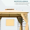 Outsunny Luxus Pavillon Gartenpavillon Partyzelt Festzelt Produktbild-Vorschau 5