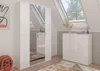 ProjektX armoire de rangement 4 portes blanche, miroir. Voir les images du produit 9