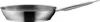 A stainless steel frying pan with a long handle, shown from a side angle against a white background. Produktbild-Vorschau