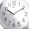 Funkwanduhr 25Cm Silber/Weiss Produktbild-Vorschau 2
