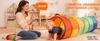 2er Set 180x45x45cm Regenbogen Kriechtunnel, Krabbeltunnel Produktbild-Vorschau 7