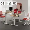 Two standing desks set up in an office environment with chairs, computers, and decorative elements. Anteprima dell’immagine prodotto