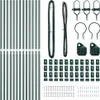 vidaXL Zaunpfosten 13 pcs Grün Stahl Produktbild-Vorschau 4