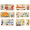 GOKI Puzzle en bois Véhicules 6in1 Voir les images du produit 2