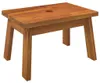 vidaXL Stolička 38x26x22 cm z masívneho dreva akácie Náhľad obrázku produktu 1