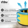 vhbw Faltenfilter Ersatz für Metabo 631753000 für Nass- & Produktbild-Vorschau 2