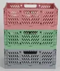12x Mini-boîte pliante 30x20x12cm Boîte plastique Rangement Voir les images du produit 13