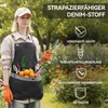 Garten Schürze Denim mit Kreuzrücken, Kapazität Produktbild-Vorschau 2