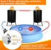 LARS360 Chauffage de piscine Baril à bois 12 L, noir Acier Voir les images du produit 6