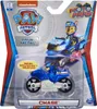 A toy Paw Patrol Chase motorcycle with a figure in its packaging. Produktbild-Vorschau