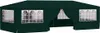 A dark green party tent with multiple windows is shown against a white background. Anteprima dell’immagine prodotto