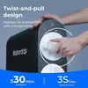 A person's hands are shown twisting a filter on a black and gray Waterdrop water purifier. Anteprima dell’immagine prodotto