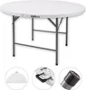 Klapptisch rund Ø 120 cm Höhe 74 cm Kunststoff / Stahl Produktbild-Vorschau 1