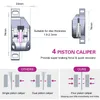 4-pístová hydraulická kotoučová brzda MTB Hliníkový brzdový Náhled obrázku produktu 8