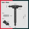 KOTARBAU® Kreuzgehänge 300 mm Ladenband Scharnier Band Produktbild-Vorschau 3