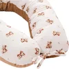 Baby Bear Musselin & Toffee Soft Velvet V-förmige Kissen Produktbild-Vorschau 3