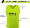 6er Set OMKA Fußball Leibchen Lätzchen Trainingsleibchen Produktbild-Vorschau 1